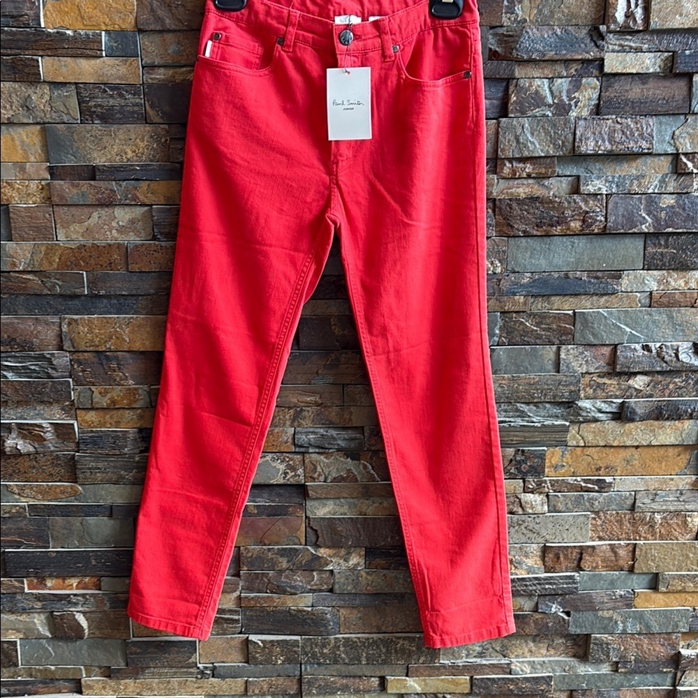 Paul Smith Junior 5 Pocket Skinny Jeans with Zebra Embroidered on back pocket